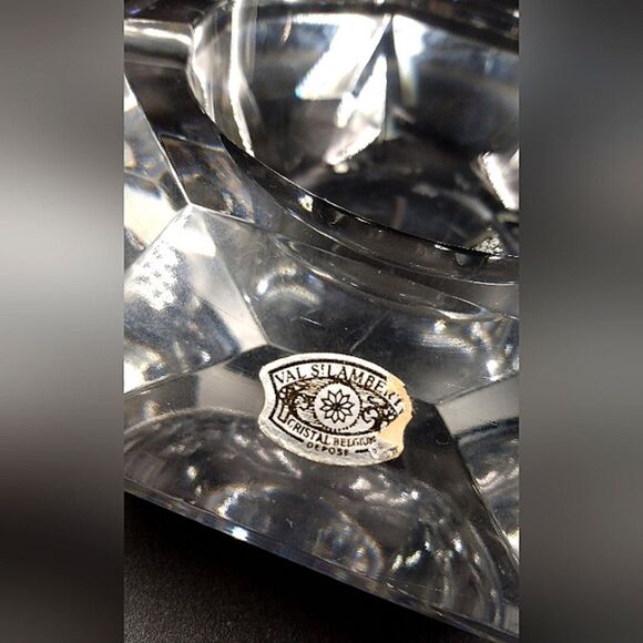 Val St Lambert Cristal Belgium Vintage Ashtray Val Saint Lambert Coming Soon - Picture 2 of 3